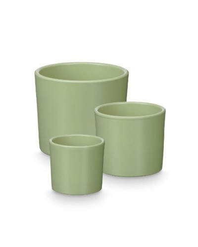 Pottenset Ibergarden Munt Klei Ø 14 cm Ø 22 cm Ø 17 cm 3 Onderdelen