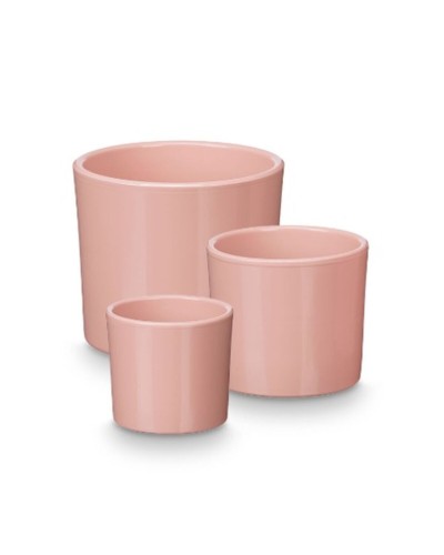 Set de Macetas Ibergarden Rosa Arcilla Ø 14 cm Ø 22 cm Ø 17 cm 3 Piezas