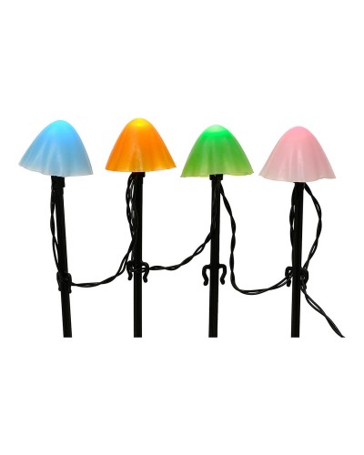 Set of LED garden stakes Lumineo 491763 Mini Mushroom Multicolour (20 Units)