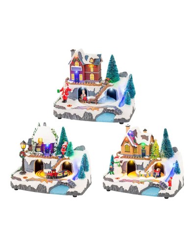 Décorations de Noël Lumineo 20,8 X 16,3 X 13,9 cm (3 Unités)