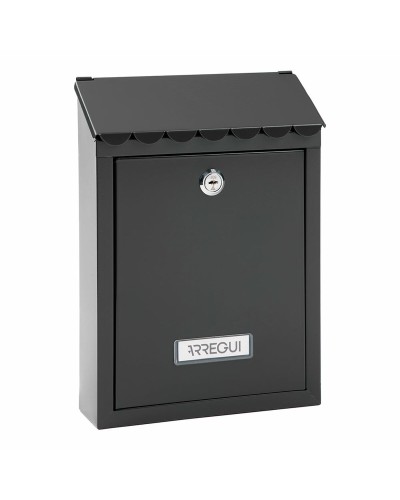 Letterbox Arregui Black Steel Civic