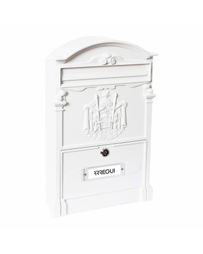 Brievenbus Arregui Wit 26 X 9 X 42 CM Metaal Aluminium