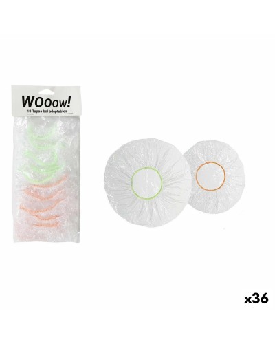 Set van herbruikbare en aanpasbare keukendeksels 10 Onderdelen (36 Stuks)