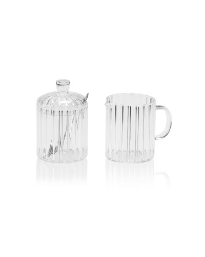 Milk jug and sugar bowl Andrea House 3 Pieces