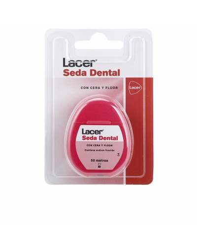 Lacer Seda Dental Triclosán & Flúor 50m - Protección Encías & Caries
