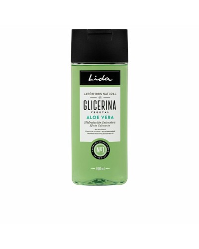 Lida Savon Liquide Corps Aloe Vera 100% Naturelle - 600ml - Hydratation Profonde
