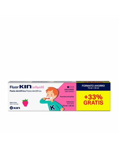 Pasta de Dientes Kin Fluorkin Fresa 25 ml