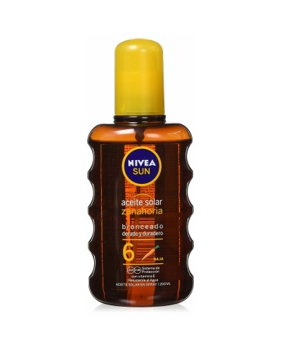 Sunscreen Oil Nivea SUN ZANAHORIA Spf 6 200 ml