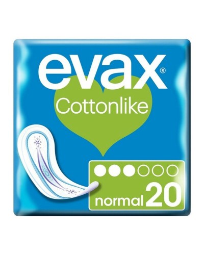 Normala dambindor utan vingar Evax Cottonlike (20 uds) 20 antal