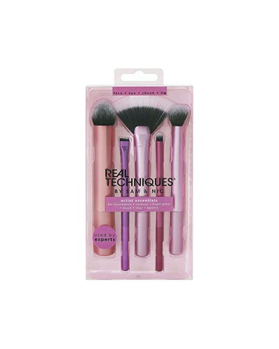 Real Techniques Artist Essentials: Komplettes Make-up Pinselset (5-teilig) - Perfektes Make-up!
