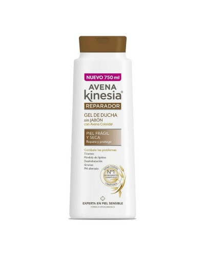 Kinesia Gel Douche Avoine : Réparateur Intensif, Peau Sensible (750ml)
