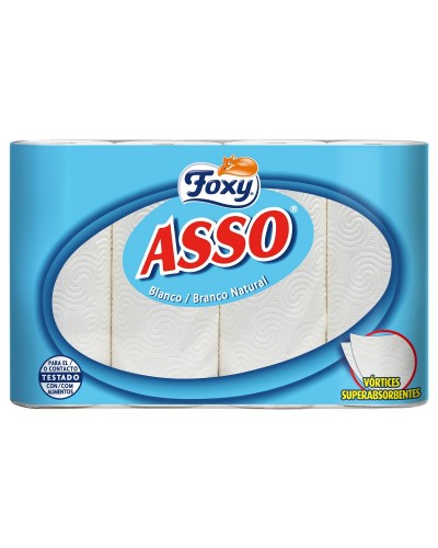 Foxy Carta Cocina 4 Rollos - Resistente & Absorbente - Maxi Reserva
