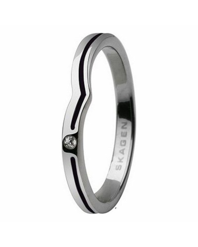 Damenring Skagen JRSB018SS5 Edelstahl Größe 10 Schmuck
