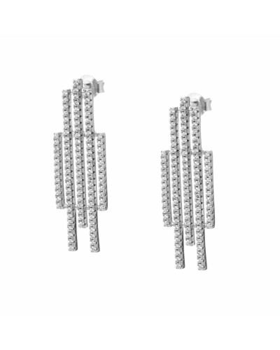 Oorbellen Dames Sif Jakobs E0203-CZ Sterling zilver 3 cm