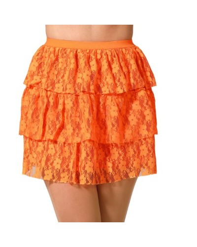 Orange Women's Skirt - Summer Cotton, A-Line - Casual & Elegant
