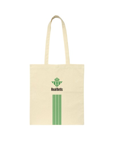 Sac Besace Real Betis Balompié Beige Coton - Produit Officiel Équipe de Football
