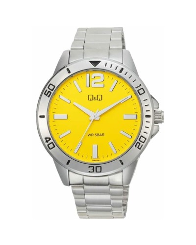 Q&Q Herrenuhr Q28B-009PY Analog Klassisch - Durchmesser 44mm
