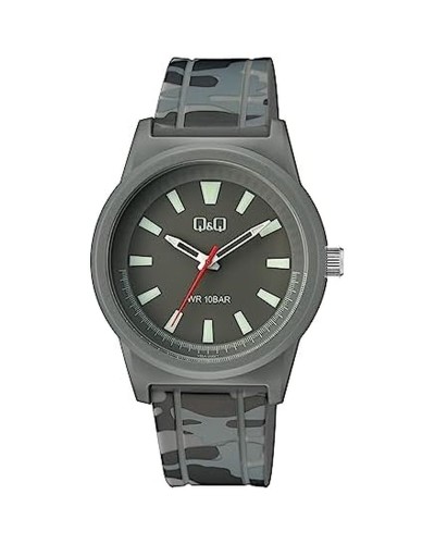Q&Q Men's Watch V35A-004VY Analog Black and Silver
