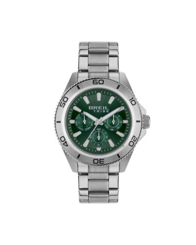 Breil Tribe EW0711: Men's Green Silver Watch - Casual Style, Durable
