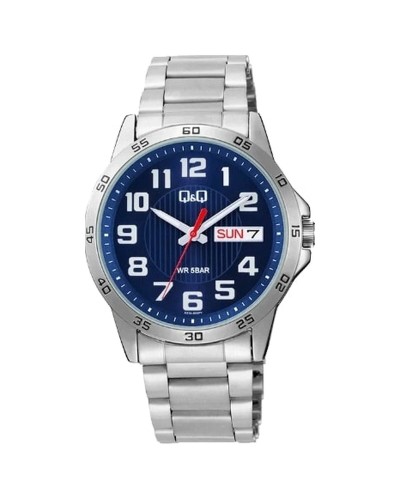 Q&Q Montre Homme A37A-003PY Analogique Quartz Résistante à l'Eau Design Décontracté
