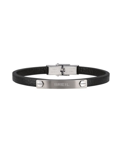 Bracciale Uomo Breil TJ3096 Acciaio Maglia Milano Nero Sportivo
