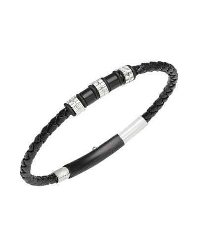 Breil Bracelet Homme Acier Inoxydable Noir TJ3369 - Style et Résistance
