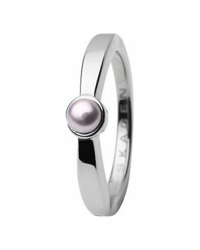 Skagen Anello Donna JRSP032SS Argento, Design Minimal, Gioiello Elegante

