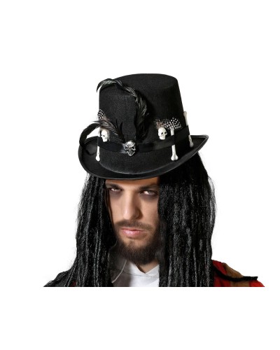 Schädelmütze Schwarz Unisex Erwachsene - Baumwollmütze Gothic Rock
