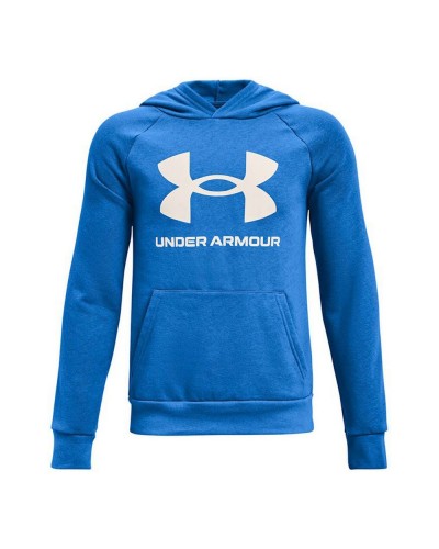 Under Armour Herren Fleece-Pullover Rival Big Logo Blau - Sport & Freizeit
