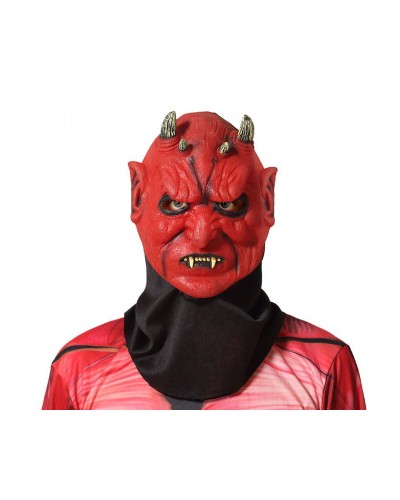 Red Devil Halloween Mask, Devilish Disguise
