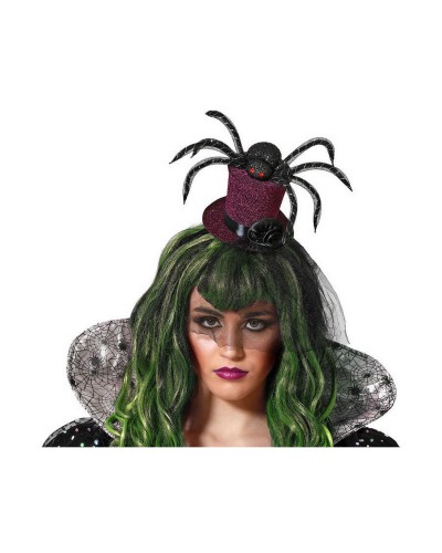 Diadema Ragno Violetta - Cerchietto Halloween Festa Costume Accessorio
