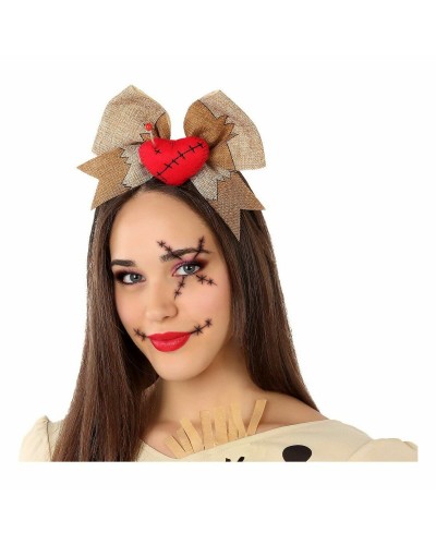 Diadème Marron Élégant - Accessoire Cheveux Femme Cérémonie/Fête
