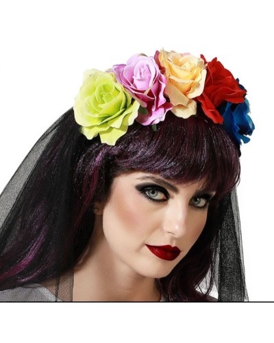 hoofdband Blommor Halloween