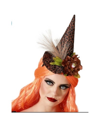 Diadème Chapeau de Sorcière Halloween - Accessoire Costume Fête
