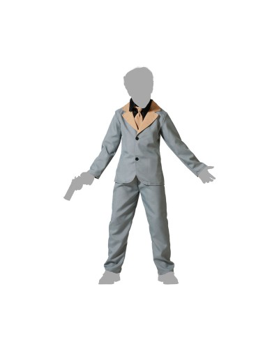 Carnival Costume for Boy 5-6 Years Old - Blue Superhero with Cape
