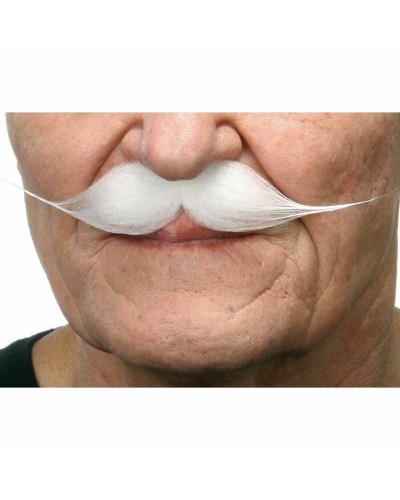 Bigote Postizo My Other Me Blanco - Accesorio Disfraz Carnaval
