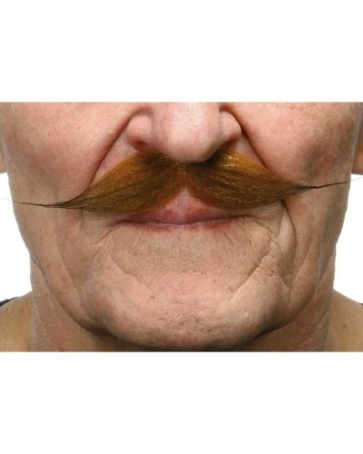 My Other Me Bigotes Postizos Castaños - Bigotes Adhesivos Castaño Claro
