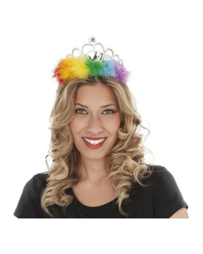 Diadème Pride My Other Me : Couronne Arc-en-Ciel Multicolore - Taille S
