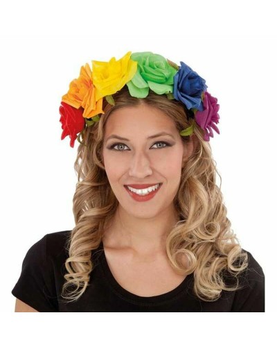 Diadema My Other Me Flores Arcoíris - Talla Única - Multicolor
