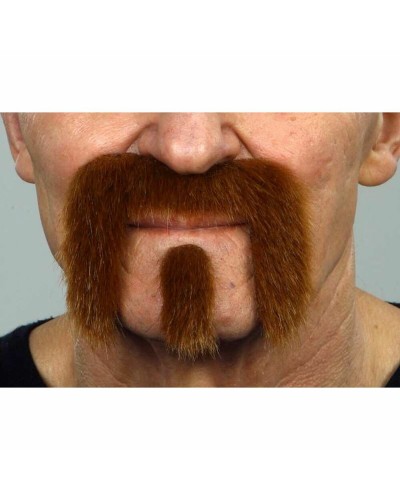 Moustache Postiche My Other Me Marron - Accessoire Costume Halloween
