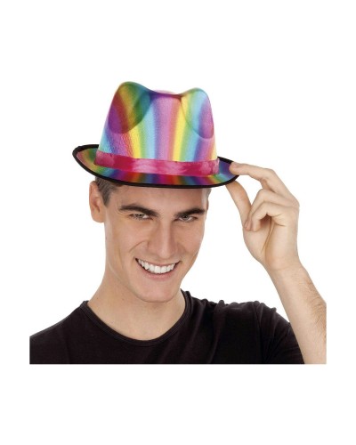 Mi Otro Yo Sombrero Gángster Multicolor Talla S - Fiesta de Disfraces
