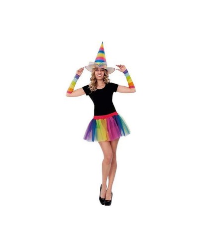 My Other Me Kostüm Tutu Regenbogen Erwachsene - Multicolor Einheitsgröße
