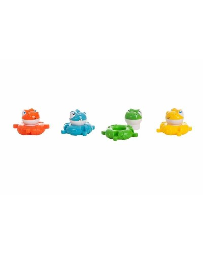 Set med badleksaker Multicolour 4 Delar Dinosaurier