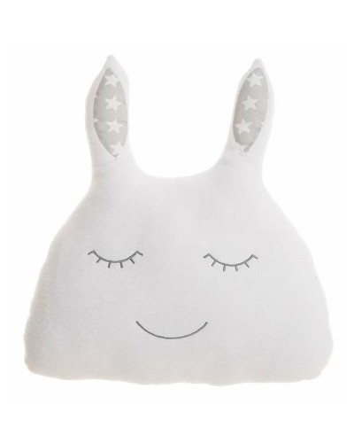 Decorative White Rabbit Pillow 36x34cm - Children's Room Decor
