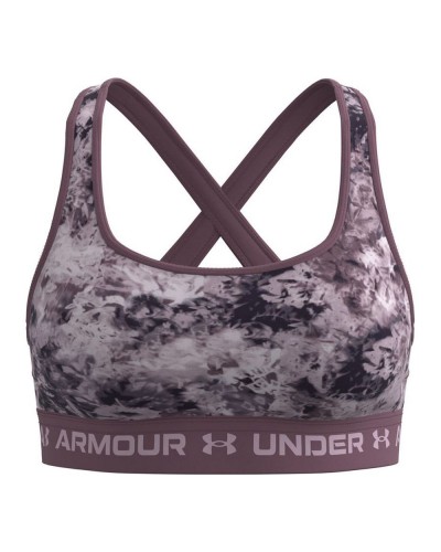 Under Armour Reggiseno Sportivo Mid Crossback Marrone - Supporto Medio
