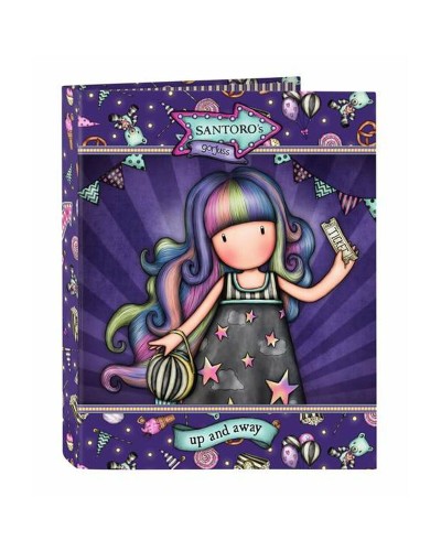 Ringmap Gorjuss Up And Away Paars 26,5 x 33 x 4 cm