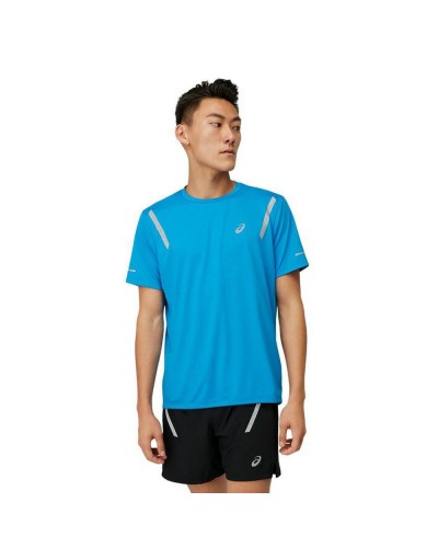 Heren-T-Shirt met Korte Mouwen Asics Life-Show Blauw