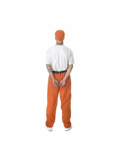 Costume Adulte Orange Prisonnier - Taille L - Halloween, Carnaval

