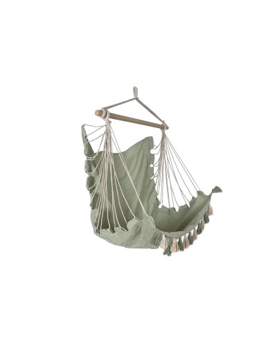 Trädgårdsstol Home ESPRIT Groen Katoen Hout 100 x 50 x 135 cm