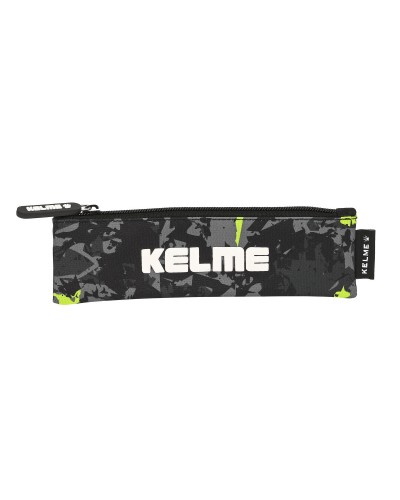 Skolväska Kelme Jungle Svart Grå Lime (20 x 6 x 1 cm)
